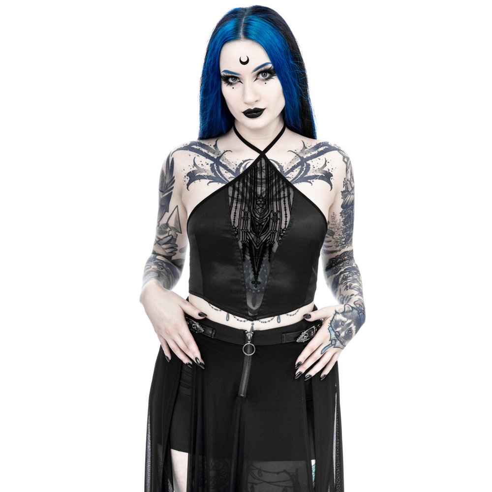 Restyle - Afterlife Ärmelloses Top - Schwarz